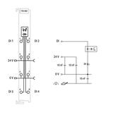 moduł 4DI 24V DC 3,0ms WAGO