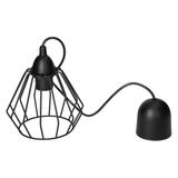 Waya 1P E27, lampa wisząca, max. 60W, czarna AD-LD-6263BE27M ORNO