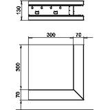 GS-SA70130FS, Naroże zewnętrzne symetryczne