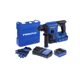 Młotowiertarka SDS plus 18V RawlHAMMER 24mm 2,1J – 2 akumulatory 5,0 Ah ładowarka 6,5 A walizka 1szt. R-PRH18-24-XL2 RAWLPLUG