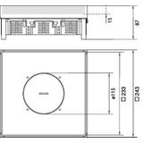 tehalit.VE-EE Pokrywa tubus IP54 20kN EKSQ12 244X244 15mm stal nierdzewna