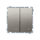 Simon Basic Łącznik krzyżowy podwójny 10A 250V szybkozłączka satynowy BMW7/2.01/29 KONTAKT