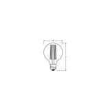 Lampa LED Vintage 1906 GOLD95 dim 5,8W/822 szkło przezroczyste E27