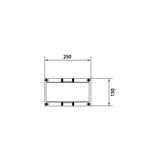 univers N Blok dla szyn zbiorczych poziomych 12/20/30x5/10mm 60mm 1-pol. 150x250mm UE11E0 HAGER
