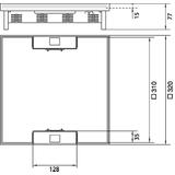 tehalit.VE-EE Pokrywa uchylna do bazy IP30 5kN Q16 320x320 15mm stal nierdzewna