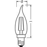 Lampa LED Vintage 1906 CL BA Filament szkło przezroczyste GOLD 12 non-dim 1,5W 824 E14