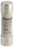 Wkładka bezpiecznikowa cylindryczna CH-10 10x38mm gG 8A 500VAC LF308G HAGER