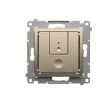 Simon 54 Ściemniacz dwuprzyciskowy 40–500 W (300 VA) złoty mat D75310.01/44 KONTAKT