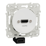 Odace, gniazdo HDMI, białe