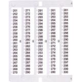 Oznacznik 251 do 300 (100 szt.) ES-NU0851251 003903082 ETI