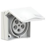 GNIAZDO ZABUDOWANE SERIA DESIGN IP44 gniazdo tablicowe 32A 3P+Z+N 400V 855-6v PCE