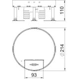 RKS2 R4 V20, Okrągła kaseta z wyj.przewodu