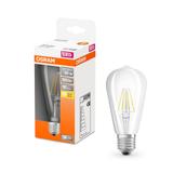 Lampa LED, klasyczny kształt bańki Edison 4W 827 230V szkło przezroczyste E27
