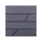 Skrzynka na listy PALAWAN z galwanizowanej stali z gazetnikiem, antracyt