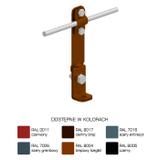 Uchwyt na blachę, kątowy Z-śruba H=14,5cm /LA/