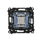 Simon 55 Przycisk zwierny /światło/ szybkozłączka Czarny mat