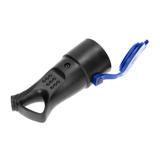 Bryzgoszczelne gniazdo gumowe 2P+Z, proste, IP44, czarne, 16A, 230V OR-AE-1370 ORNO