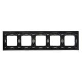 Simon 54 NATURE WMDZ-0150xS-098 Ramka 5-krotna Nature-Beton, CZARNY CHARAKTER, IP20/IP44. (IP44-nale DRN5/98 KONTAKT