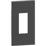 LIVING NOW - PLAKIETKA RJ11/45 - 2 MODUŁY - CZERŃ, Bticino