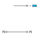 Złączka do elementów wykonawczych zasilająca z PE 2,5mm2 280‑578 /20szt./ WAGO