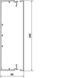 tehalit.LF Kanał elektroinstalacyjny PVC 60x230mm szary LF6023007030 HAGER