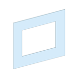 Rozdzielnice PrismaSet, płyta czołowa do aparatu ISFL160 185mm 650mm