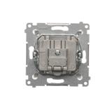 Simon 54 Gniazdo antenowe R-TV końcowe separowane tłum.1dB srebrny mat