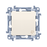 Simon 10 Przycisk dzwonek 10A z. śrub. krem