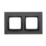 Simon 54 NATURE WMDZ-0120xS-083 Ramka 2-krotna Nature-Metal, INOX DARK, IP20/IP44. (IP44-należy zast DRN2/83 KONTAKT