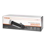 Gniazdo meblowe O8cm wysuwane z blatu z przewodem 1,8m, 3x2P+Z, INOX