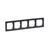 Suno Ramka Pięciokrotna 5-Krotna Ciemnoszary 721555 LEGRAND