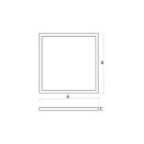 ALGINE LED 230V 45W 100lm/W IP20 600x600mm WW 5 lat gwarancji