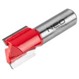 Frez palcowy dwuostrzowy, HM, 20 x 19 mm, trzpień 8 mm