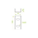 LCM41H21 Łacznik ceownika 1.5mm