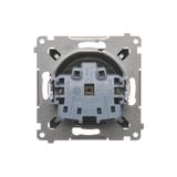 Simon 54 Gniazdo bez uziemienia z przesłonami 16A z. śrub. brąz mat