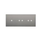Simon 54 Touch Panel dotykowy S54 Touch 3 moduły 1 pole dotykowe + 2 pola dotykowe poziome + 2 pola dotykowe poziome srebrna mgła DSTR3122/71 KONTAKT