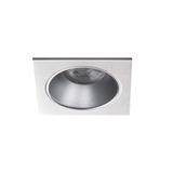 GLOZO DSL SR/W Oczko sufitowe GLOZO DSL SR/W kwadratowy stop aluminium kolor srebrny / biały 1XGx5,3