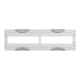 AS21 Maskownica z wycięciami pod mod. 150x500mm
