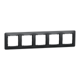 Sedna Design, ramka 5-krotna, czarny antracyt