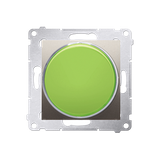 Simon 54 Sygnalizator świetlny LED – światło zielone 230V złoty mat