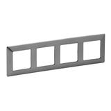 VALIF:RAMKA X4 STALOWY, Legrand