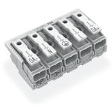 złączka zasilająca 5-biegunowa ze stopkami bez styku PE