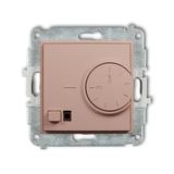 MINI Mechanizm elektronicznego regulatora temperatury z czujnikiem podpodłogowym łososiowy