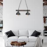 Milagro lampa wisząca Faro 2xE27 czarna MLP6242