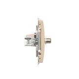 Simon Basic Gniazdo antenowe typu ''F'' + RJ45 kat.6 beż BMAFRJ45.01/12 KONTAKT