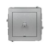 DECO Mechanizm łącznika dwubiegunowego w stylu amerykańskim srebrny metalik