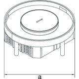 tehalit.VE-EE Pokrywa tubus IP54 20kN EKSR12 fi306 25mm stal nierdzewna
