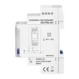 Elektroniczny programator czasowy, 100 programów, 3 języki menu, 2 wyjśćia przekaźnikowe 16A/230V, s OR-PRE-451 ORNO