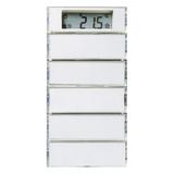 BERKER S.1/B.3/B.7 Przycisk pięciokrotna z regulatorem temperatury i wyświetlaczem do ramki białej i