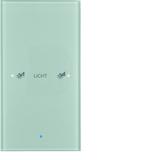BERKER KNX TS Sensor dotykowy pojedynczy konfigurowalny szkło aluminium 75141134 HAGER